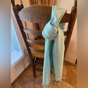 Vintage Runa Maki from New York, pastel coloured scarf made of 100% woven cotton